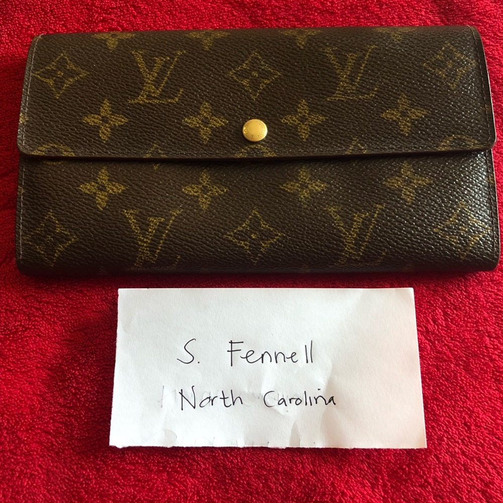 Louis Vuitton Monogram Vintage Sarah long wallet